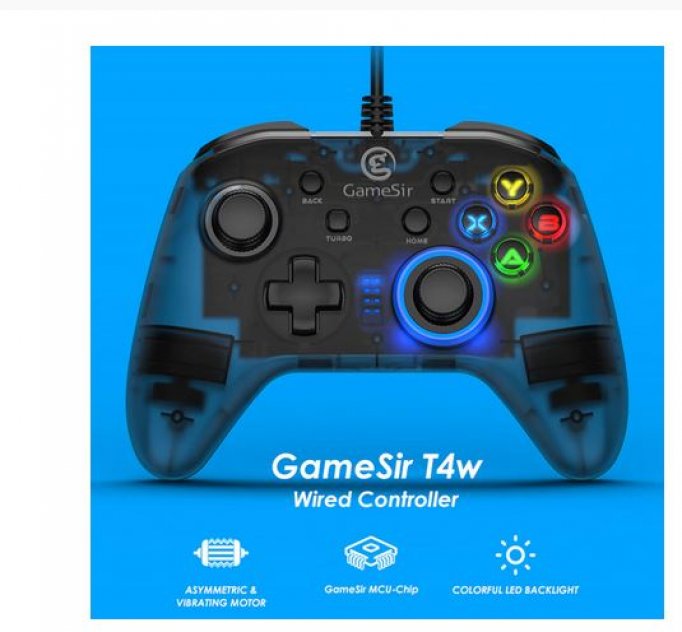 GameSir T4w USB Wired Game Controller Gamepad with Vibration and Turbo Function Joystick for Windows 7/8/10