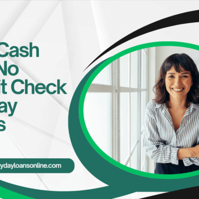 Bad Credit Try No Credit Check Payday Loans