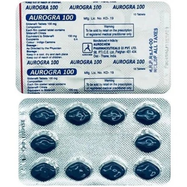 Buy Aurogra 100 | Sildenafil: Uses, Review