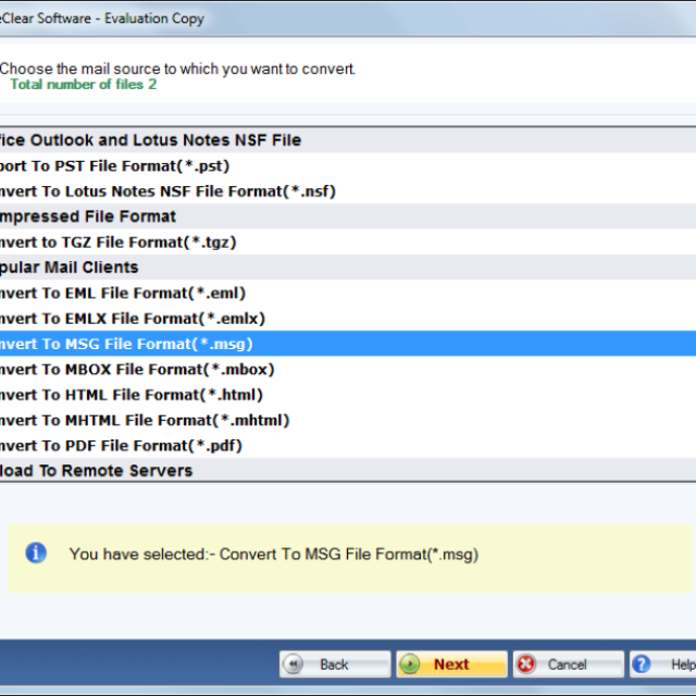 WholeClear OST to MSG Converter