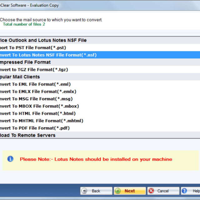 WholeClear OST to NSF Converter