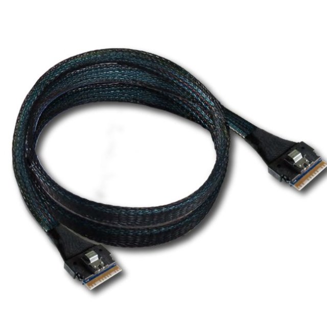 High-Speed PCIe Gen 4 SlimSAS 8i Cable - 1 Meter (SFF-8654, 16GT/s) - Order Now