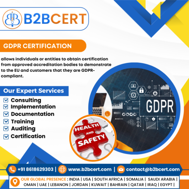 🔒 Achieve GDPR Certification in the USA with B2BCERT!