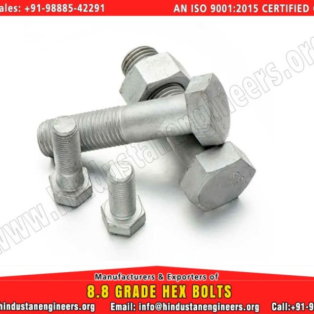 Hex Nuts Hex Head Bolts Fasteners, Strut Channel Fittings manufacturers exporters suppliers in India www.hindustanengineers.org +91-9888542291