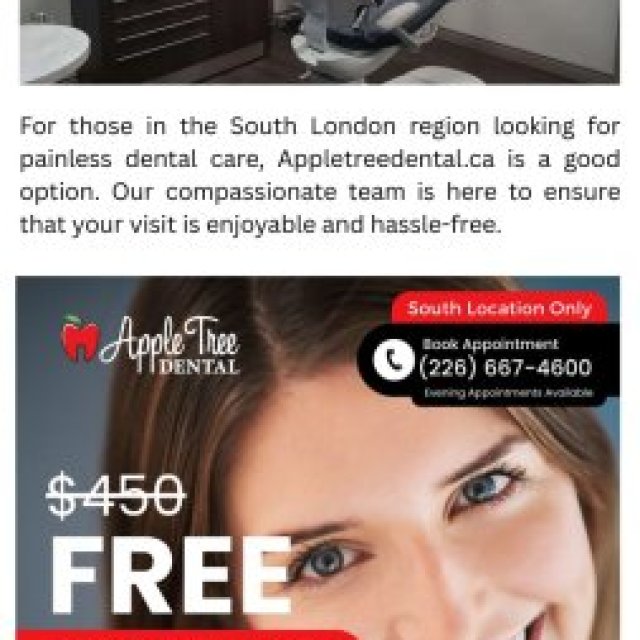 Pain-free Dentist South London | Appletreedental.ca