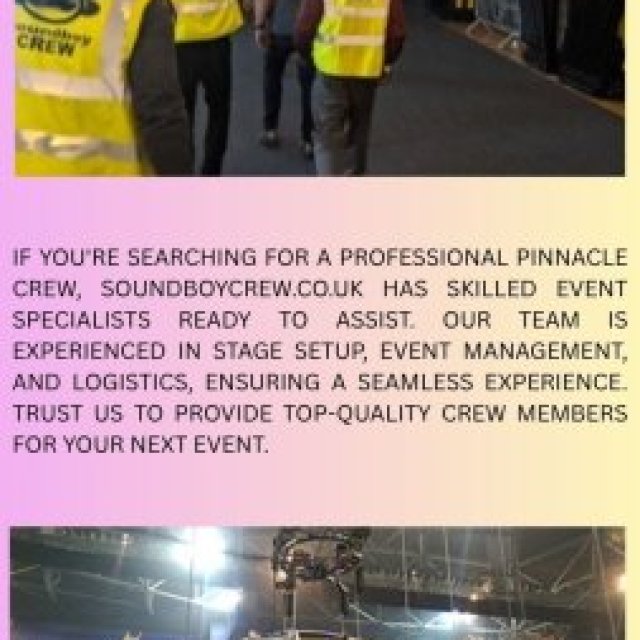 Hire the Best Pinnacle Crew for Exceptional Event Support