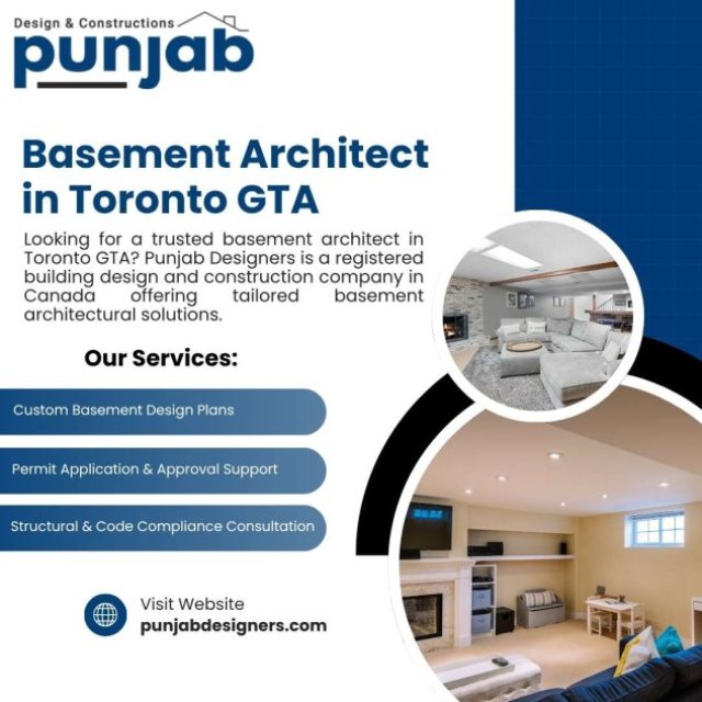 Expert Basement Architect In Toronto GTA - Punjab Designers