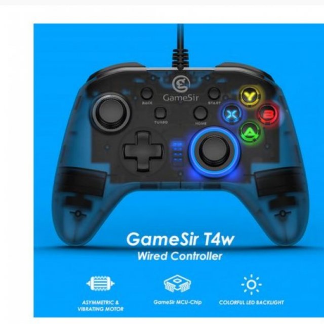GameSir T4w USB Wired Game Controller Gamepad with Vibration and Turbo Function Joystick for Windows 7/8/10