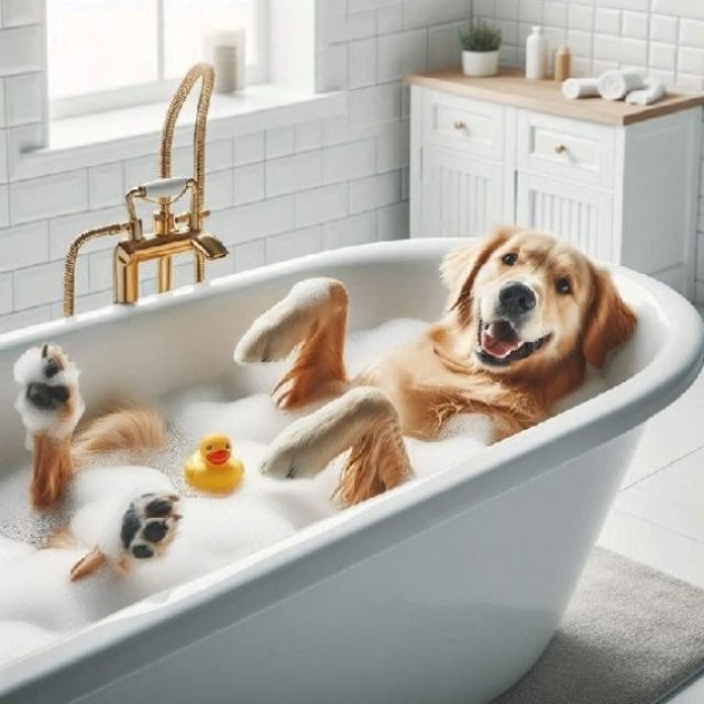 Gentle and Cozy Winter Dog Bath Services