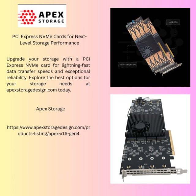 PCI Express NVMe Cards for Next-Level Storage Performance