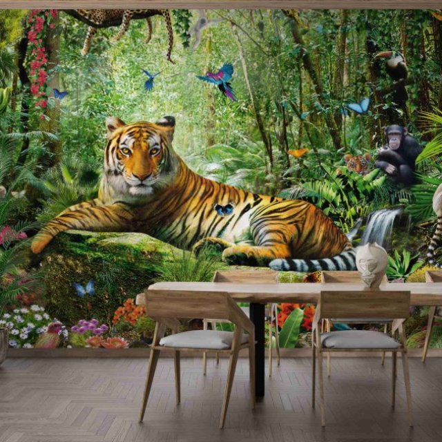Premium Tiger-Themed Wallpaper - Shop Unique Styles at Giffywalls