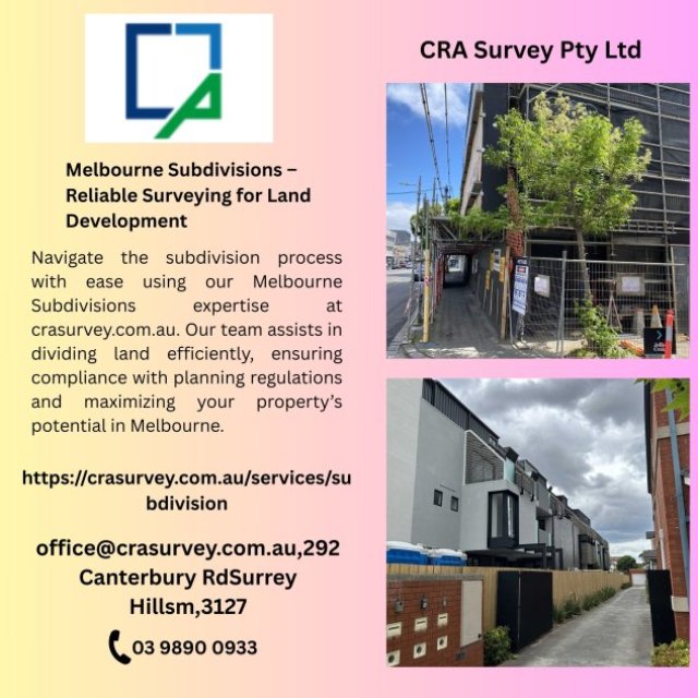 Melbourne Subdivisions - Reliable Surveying for Land Development