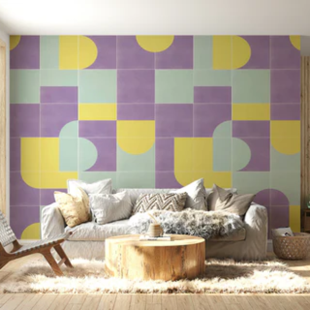 Trendy Tile Wallpaper - Perfect for Kitchens & Bathrooms