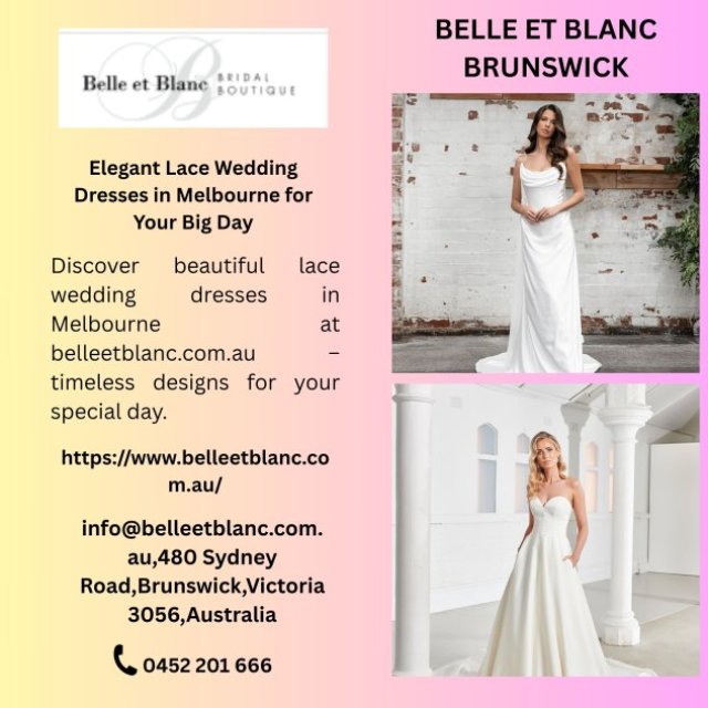 Elegant Lace Wedding Dresses in Melbourne for Your Big Day