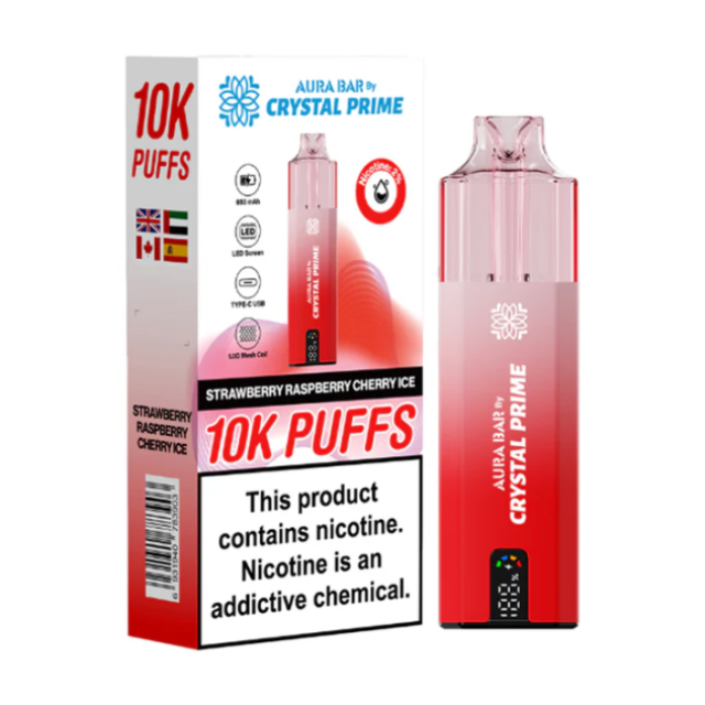 rystal Prime Aura Bar 10K Pre-Filled Pod Kit 5 Packs