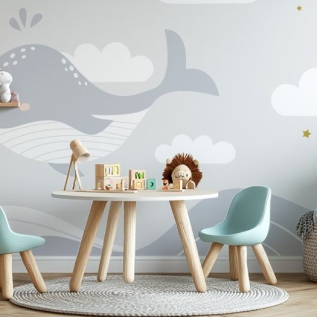 Ocean-Inspired Opulence - Premium Whale Wallpaper by Wallanza