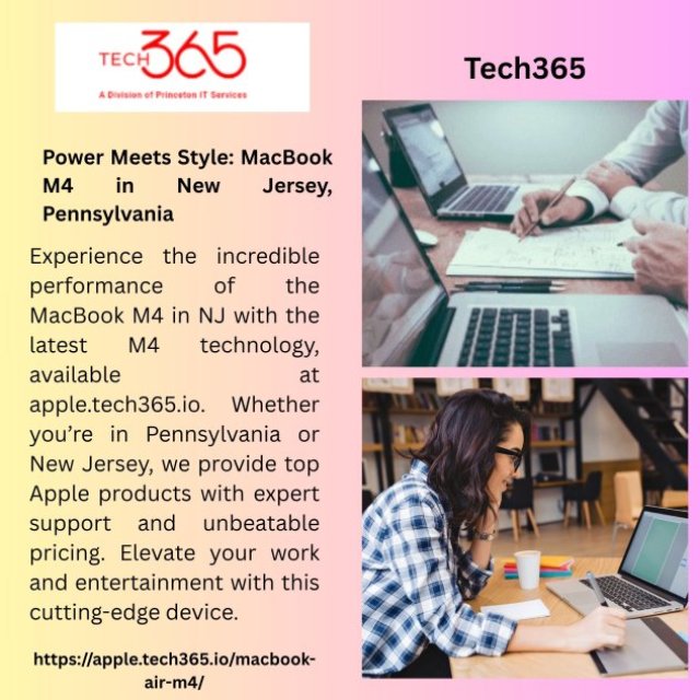 Power Meets Style: MacBook M4 in New Jersey, Pennsylvania