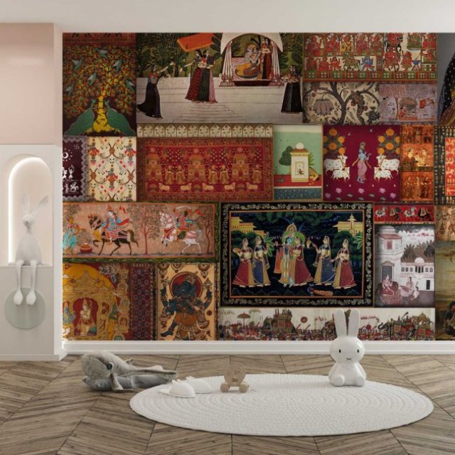 Transform Your Walls with Indian Art Wallpaper Mural