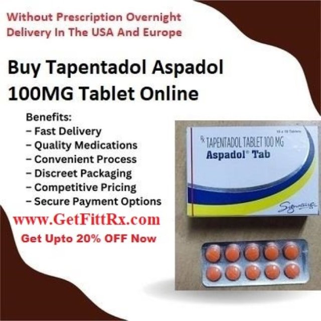 Buy Tapentadol 100mg Online Overnight Delivery In The USA