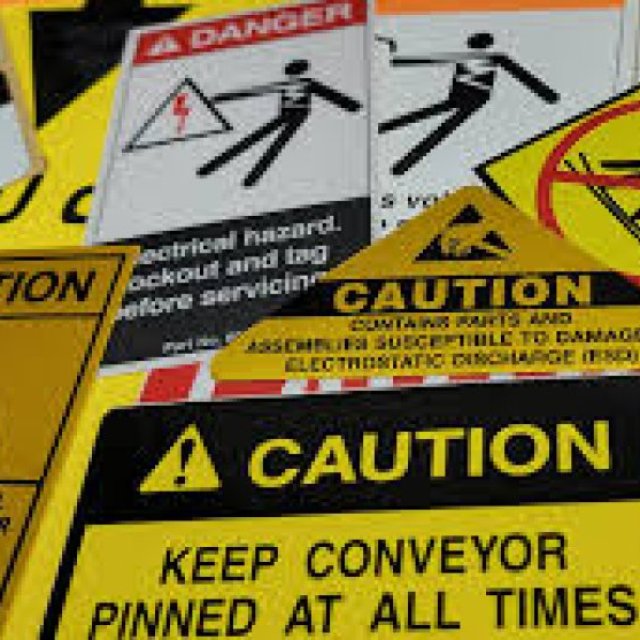 Maximize Safety with Custom Warning Decals