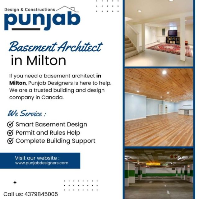 Expert Basement Architect in Milton - Punjab Designers