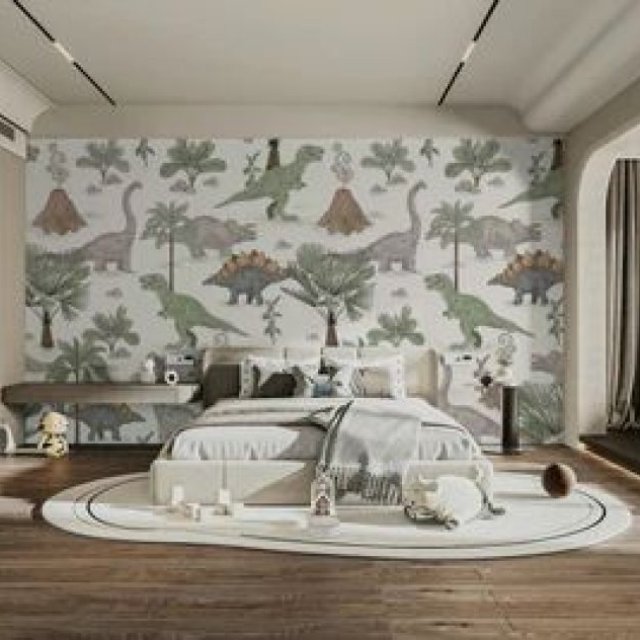 Unique Dinosaur Wallpaper Murals for Imaginative Spaces