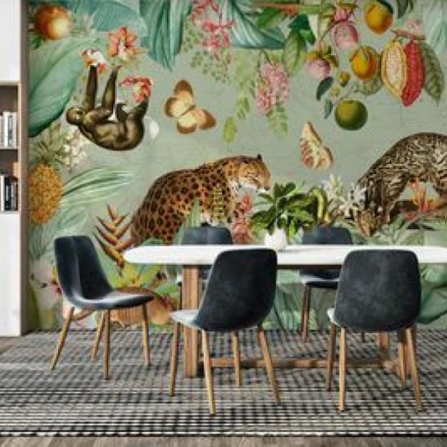 Leopard Print Wall Paper in Classic & Modern Shades
