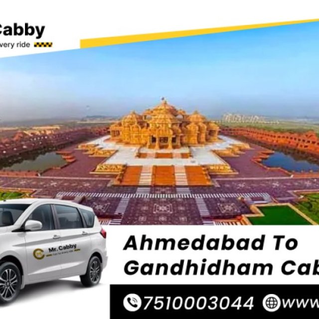 One Way & Round Trip Ahmedabad to Gandhidham Cab Service