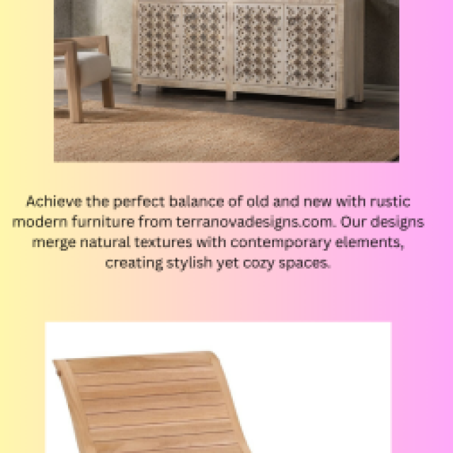 Rustic Modern Furniture for a Perfect Blend of Old and New