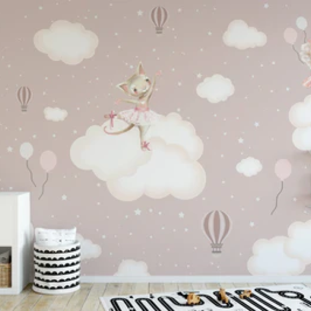 Create a Calming Escape with the Enchanted Clouds Wall Mural
