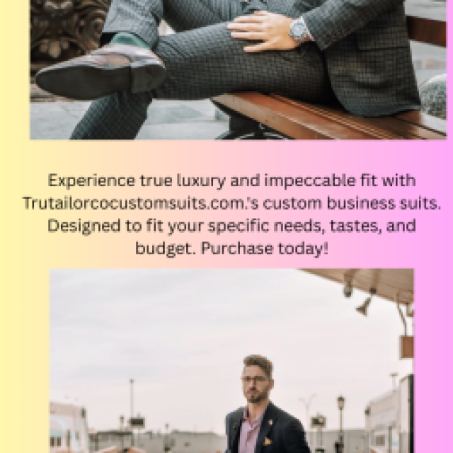 Custom Fit Luxury Business Suits | Trutailorcocustomsuits.com