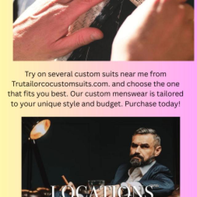 Hand-crafted Suits Near Me | Trutailorcocustomsuits.com