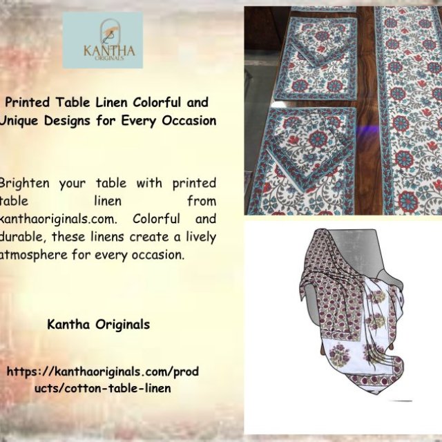 Printed Table Linen Colorful and Unique Designs for Every Occasion