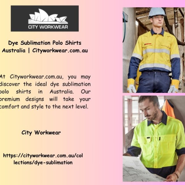 Dye Sublimation Polo Shirts Australia | Cityworkwear.com.au