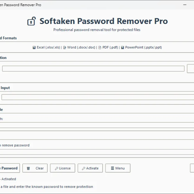 Softaken Freeware Word Password Remover Software