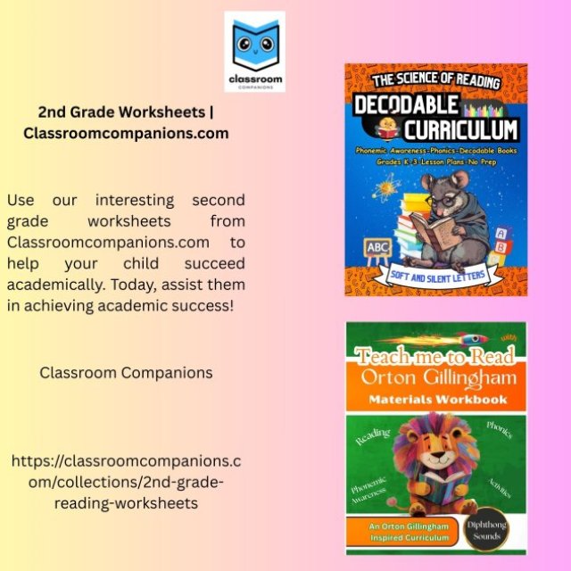 2nd Grade Worksheets | Classroomcompanions.com