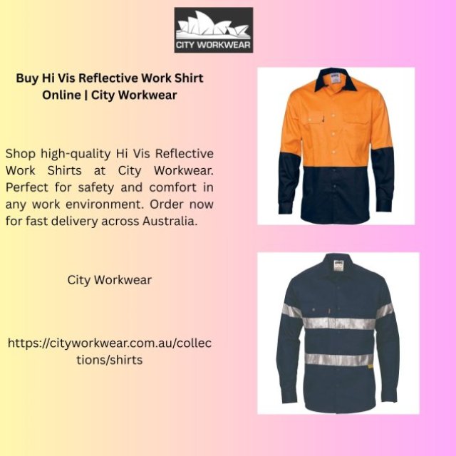 Buy Hi Vis Reflective Work Shirt Online | City Workwear