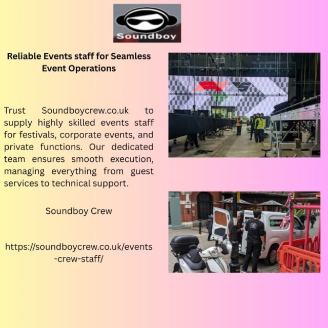 Reliable Events staff for Seamless Event Operations