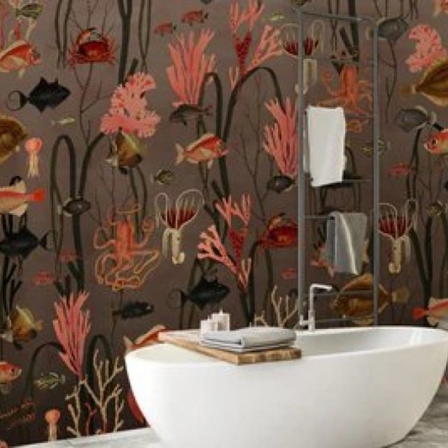 Elegant Waterproof Wallpaper for Wet Areas