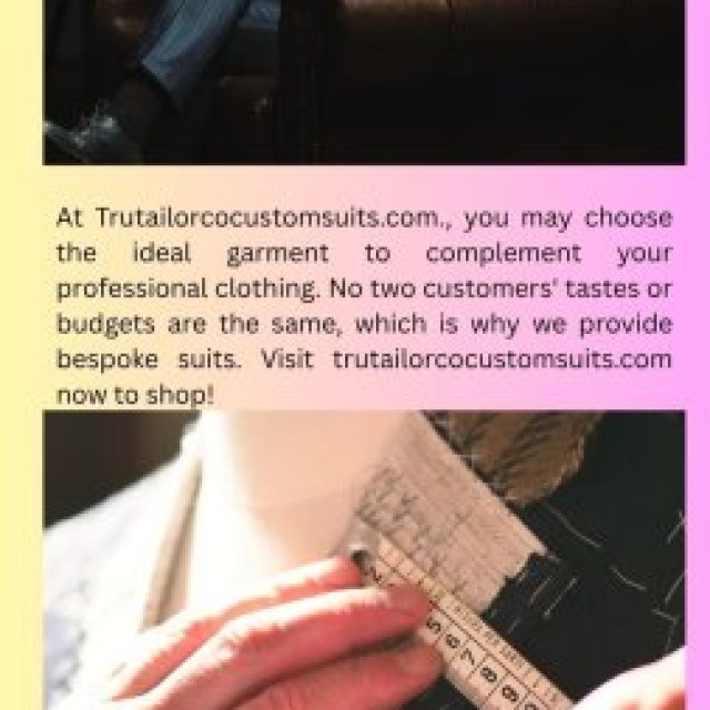 Tailored Business Attire For Men | Trutailorcocustomsuits.com