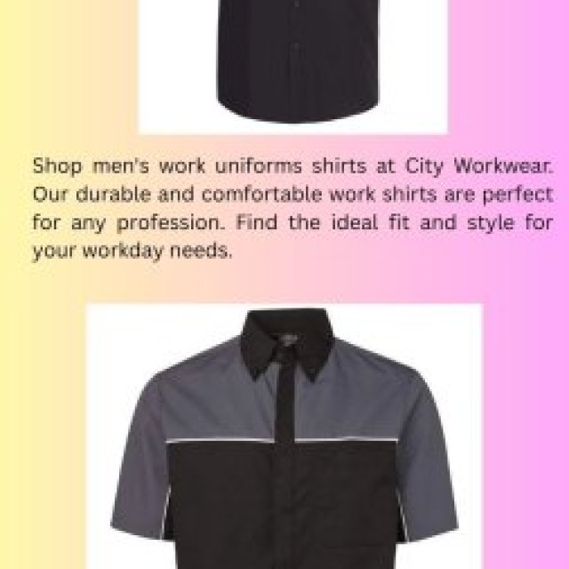 Men's Work Uniform Shirts - Quality Workwear for Every Job