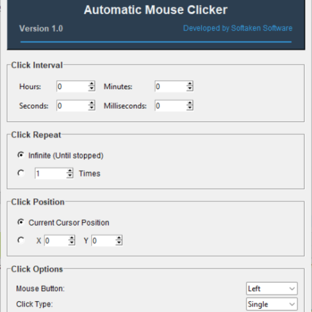 Softaken Automatic Mouse Clicker Software