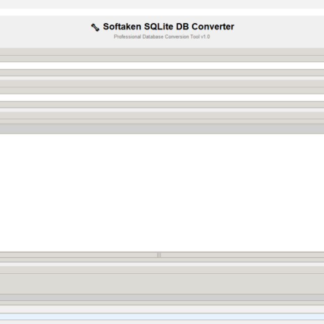 Softaken SQLite DB Converter