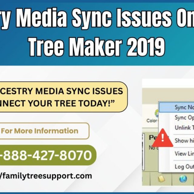 Ancestry media sync issues on Family Tree Maker 2019