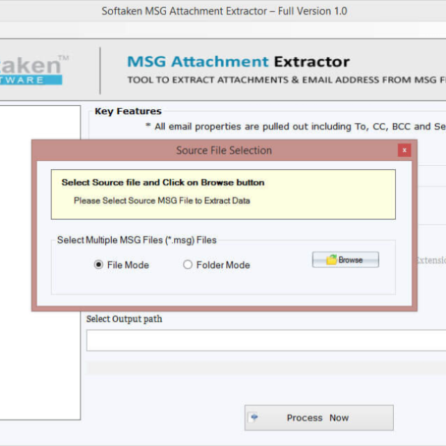 Softaken MSG Attachment Extractor