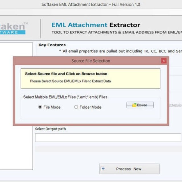 Softaken EML Attachment Extractor Software