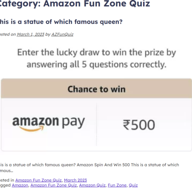 Amazon Quiz