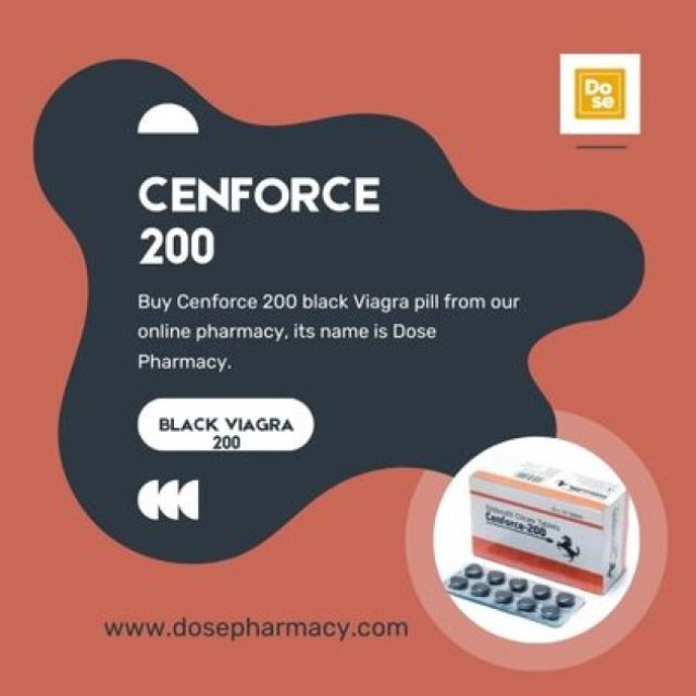 Buy Cenforce 200 - Black Viagra Online at Dose Pharmacy