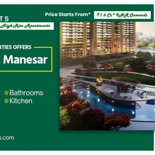 M3M GIC Presenting 2.5 & 3.5 BHK High-Rise Apartments In Manesar
