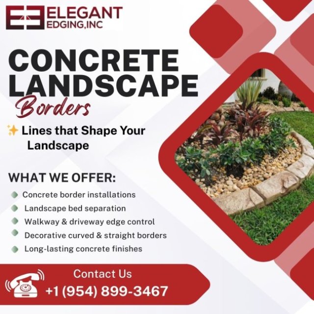 Landscape Borders Near Vero Beach, FL